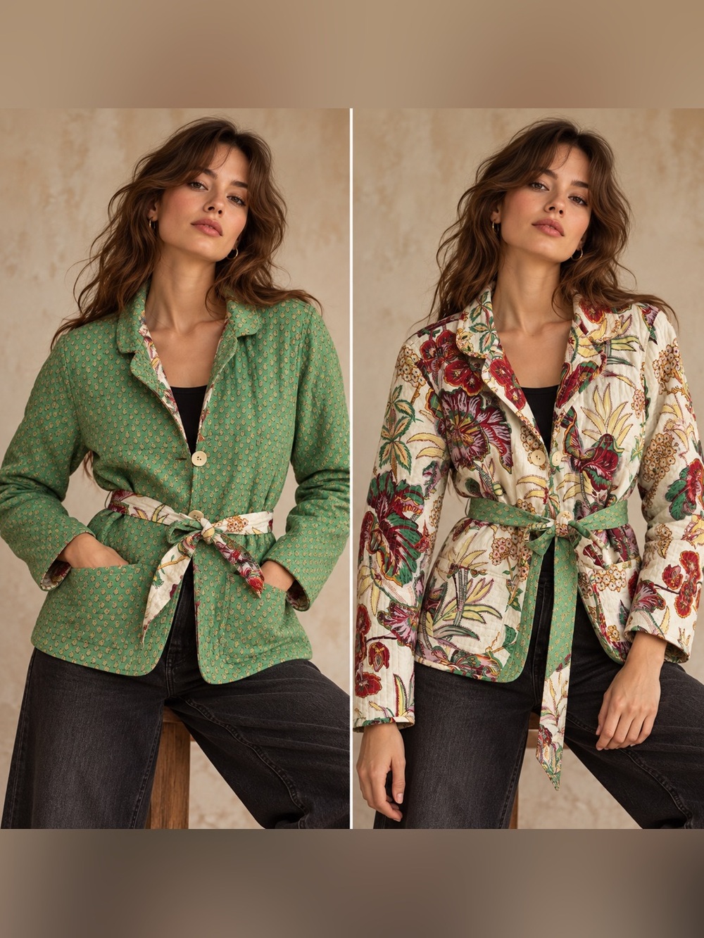 Okay, this jacket is seriously cool. A one-of-a-kind reversible quilted beauty—e